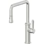 California Faucets Davoli 1.8 GPM Single Hole Pull Down Kitchen Faucet with 33 Series Handle Polished Chrome