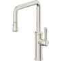 California Faucets Davoli 1.8 GPM Single Hole Pull Down Kitchen Faucet with 33 Series Handle Polished Nickel