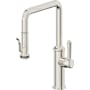 California Faucets Davoli 1.8 GPM Single Hole Pre-Rinse Pull Down Kitchen Faucet - Includes Escutcheon Polished Nickel