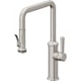 California Faucets Davoli 1.8 GPM Single Hole Pre-Rinse Pull Down Kitchen Faucet - Includes Escutcheon Ultra Stainless Steel