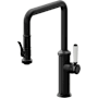 California Faucets Davoli 1.8 GPM Single Hole Pre-Rinse Pull Down Kitchen Faucet - Includes Escutcheon Matte Black