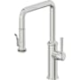 California Faucets Davoli 1.8 GPM Single Hole Pre-Rinse Pull Down Kitchen Faucet - Includes Escutcheon Polished Chrome