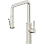 California Faucets Davoli 1.8 GPM Single Hole Pre-Rinse Pull Down Kitchen Faucet - Includes Escutcheon Polished Nickel