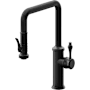 California Faucets Davoli 1.8 GPM Single Hole Pre-Rinse Pull Down Kitchen Faucet - Includes Escutcheon Matte Black