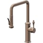 California Faucets Davoli 1.8 GPM Single Hole Pre-Rinse Pull Down Kitchen Faucet - Includes Escutcheon Satin Bronze