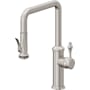 California Faucets Davoli 1.8 GPM Single Hole Pre-Rinse Pull Down Kitchen Faucet - Includes Escutcheon Ultra Stainless Steel
