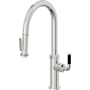 California Faucets Descanso Kitchen 1.8 GPM Single Hole Pre-Rinse Pull Down Kitchen Faucet - Includes Escutcheon Polished Chrome