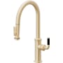 California Faucets Descanso Kitchen 1.8 GPM Single Hole Pre-Rinse Pull Down Kitchen Faucet - Includes Escutcheon Satin Brass