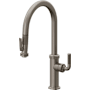 California Faucets Descanso Kitchen 1.8 GPM Single Hole Pre-Rinse Pull Down Kitchen Faucet - Includes Escutcheon Graphite