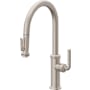 California Faucets Descanso Kitchen 1.8 GPM Single Hole Pre-Rinse Pull Down Kitchen Faucet - Includes Escutcheon Satin Nickel