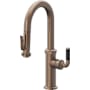 California Faucets Descanso Kitchen 1.8 GPM Single Hole Pre-Rinse Pull Down Kitchen Faucet - Includes Escutcheon Satin Bronze