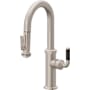 California Faucets Descanso Kitchen 1.8 GPM Single Hole Pre-Rinse Pull Down Kitchen Faucet - Includes Escutcheon Satin Nickel