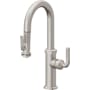 California Faucets Descanso Kitchen 1.8 GPM Single Hole Pre-Rinse Pull Down Kitchen Faucet - Includes Escutcheon Ultra Stainless Steel