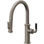 California Faucets Descanso Kitchen 1.8 GPM Single Hole Pre-Rinse Pull Down Kitchen Faucet - Includes Escutcheon Graphite