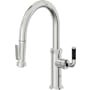 California Faucets Descanso Kitchen 1.8 GPM Single Hole Pre-Rinse Pull Down Kitchen Faucet - Includes Escutcheon Polished Chrome