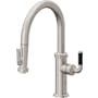 California Faucets Descanso Kitchen 1.8 GPM Single Hole Pre-Rinse Pull Down Kitchen Faucet - Includes Escutcheon Ultra Stainless Steel