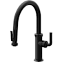 California Faucets Descanso Kitchen 1.8 GPM Single Hole Pre-Rinse Pull Down Kitchen Faucet - Includes Escutcheon Matte Black
