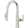 California Faucets Descanso Kitchen 1.8 GPM Single Hole Pre-Rinse Pull Down Kitchen Faucet - Includes Escutcheon Polished Nickel