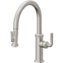 California Faucets Descanso Kitchen 1.8 GPM Single Hole Pre-Rinse Pull Down Kitchen Faucet - Includes Escutcheon Ultra Stainless Steel
