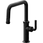 California Faucets Descanso 1.8 GPM Single Hole Pull Down Kitchen Faucet with KL Series Handle Matte Black