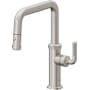 California Faucets Descanso 1.8 GPM Single Hole Pull Down Kitchen Faucet with KL Series Handle Ultra Stainless Steel