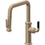 California Faucets Descanso Kitchen 1.8 GPM Single Hole Pre-Rinse Pull Down Kitchen Faucet - Includes Escutcheon Antique Brass Flat