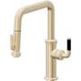 California Faucets Descanso Kitchen 1.8 GPM Single Hole Pre-Rinse Pull Down Kitchen Faucet - Includes Escutcheon Satin Brass