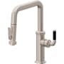 California Faucets Descanso Kitchen 1.8 GPM Single Hole Pre-Rinse Pull Down Kitchen Faucet - Includes Escutcheon Satin Nickel