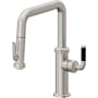 California Faucets Descanso Kitchen 1.8 GPM Single Hole Pre-Rinse Pull Down Kitchen Faucet - Includes Escutcheon Ultra Stainless Steel