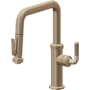 California Faucets Descanso Kitchen 1.8 GPM Single Hole Pre-Rinse Pull Down Kitchen Faucet - Includes Escutcheon Antique Brass Flat