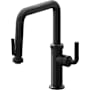 California Faucets Descanso Kitchen 1.8 GPM Single Hole Pre-Rinse Pull Down Kitchen Faucet - Includes Escutcheon Matte Black