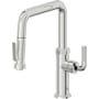 California Faucets Descanso Kitchen 1.8 GPM Single Hole Pre-Rinse Pull Down Kitchen Faucet - Includes Escutcheon Polished Chrome