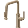 California Faucets Descanso Kitchen 1.8 GPM Single Hole Pre-Rinse Pull Down Kitchen Faucet - Includes Escutcheon Antique Brass Flat