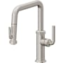 California Faucets Descanso Kitchen 1.8 GPM Single Hole Pre-Rinse Pull Down Kitchen Faucet - Includes Escutcheon Ultra Stainless Steel