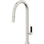 California Faucets Poetto 1.8 GPM Single Hole Pre-Rinse Pull Down Kitchen Faucet - Includes Escutcheon Polished Nickel