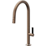 California Faucets Poetto 1.8 GPM Single Hole Pre-Rinse Pull Down Kitchen Faucet - Includes Escutcheon Satin Bronze