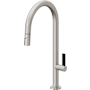 California Faucets Poetto 1.8 GPM Single Hole Pre-Rinse Pull Down Kitchen Faucet - Includes Escutcheon Ultra Stainless Steel