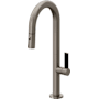California Faucets Poetto 1.8 GPM Single Hole Pre-Rinse Pull Down Bar Faucet - Includes Escutcheon Graphite
