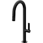 California Faucets Poetto 1.8 GPM Single Hole Pre-Rinse Pull Down Bar Faucet - Includes Escutcheon Matte Black