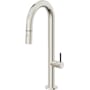 California Faucets Poetto 1.8 GPM Single Handle Single Hole Pull-Down Spray Bar / Prep Faucet Polished Nickel