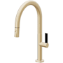 California Faucets Poetto 1.8 GPM Single Hole Kitchen Faucet - Includes Escutcheon Satin Brass