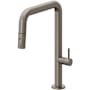 California Faucets Poetto 1.8 GPM Single Hole Pull Down Kitchen Faucet with BSST Series Handle Graphite