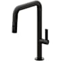 California Faucets Poetto 1.8 GPM Single Hole Pre-Rinse Pull Down Kitchen Faucet - Includes Escutcheon Matte Black