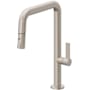 California Faucets Poetto 1.8 GPM Single Hole Pre-Rinse Pull Down Kitchen Faucet - Includes Escutcheon Satin Nickel