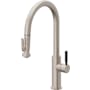 California Faucets Corsano 1.8 GPM Single Hole Pull Down Kitchen Faucet - Includes Escutcheon With High Spout Satin Nickel