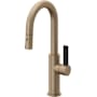 California Faucets Corsano 1.8 GPM Single Handle Single Hole Pull-Down Spray Bar / Prep Faucet Antique Brass Flat