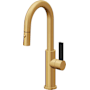 California Faucets Corsano 1.8 GPM Single Handle Single Hole Pull-Down Spray Bar / Prep Faucet Lifetime Satin Gold
