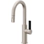 California Faucets Corsano 1.8 GPM Single Handle Single Hole Pull-Down Spray Bar / Prep Faucet Satin Nickel
