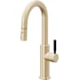 California Faucets Corsano 1.8 GPM Single Handle Single Hole Pull-Down Spray Bar / Prep Faucet Satin Brass