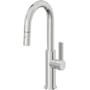 California Faucets Corsano 1.8 GPM Single Handle Single Hole Pull-Down Spray Bar / Prep Faucet Polished Chrome